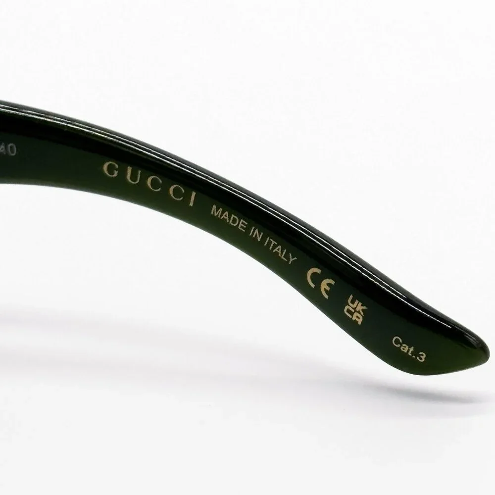NEW GG1492S 001 UNISEX GUCCI DARK GREEN SUNGLASSES GUCCI